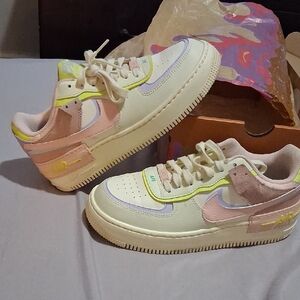 Nike Air Force 1 with Pastel Pink and Cream